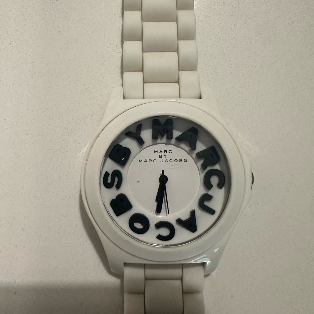 Marc by Marc Jacobs White and Black Watch